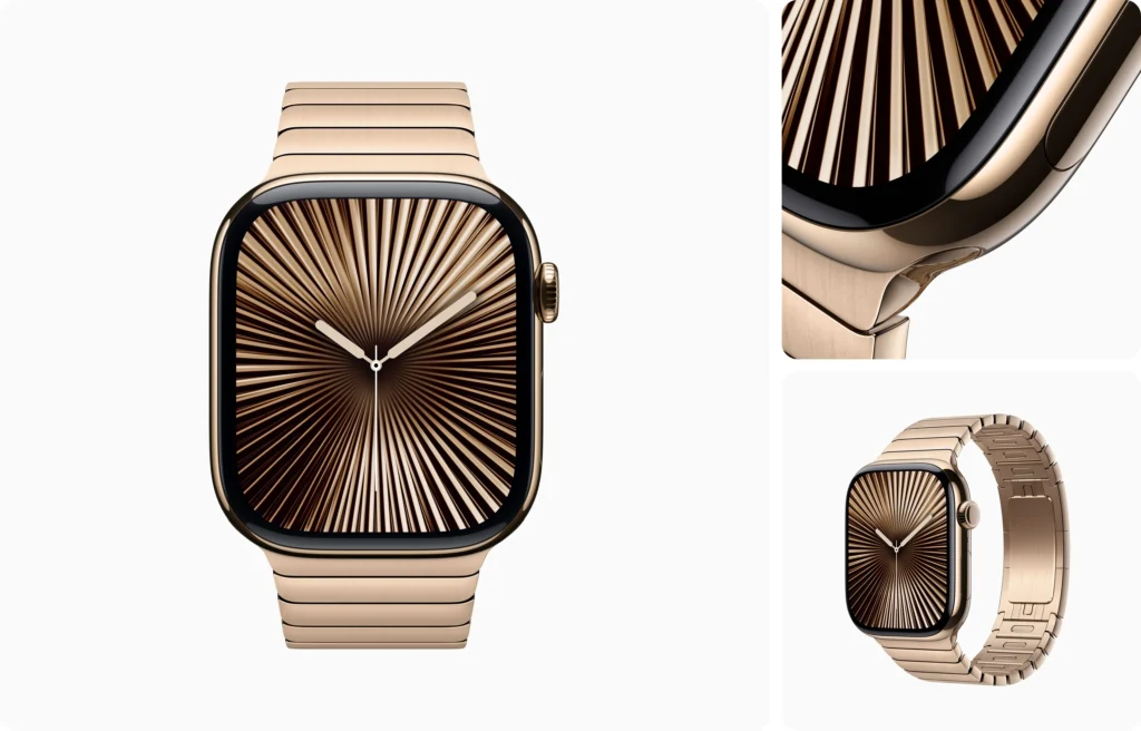 Apple Watch Series 10 Titanium case titanium gold
