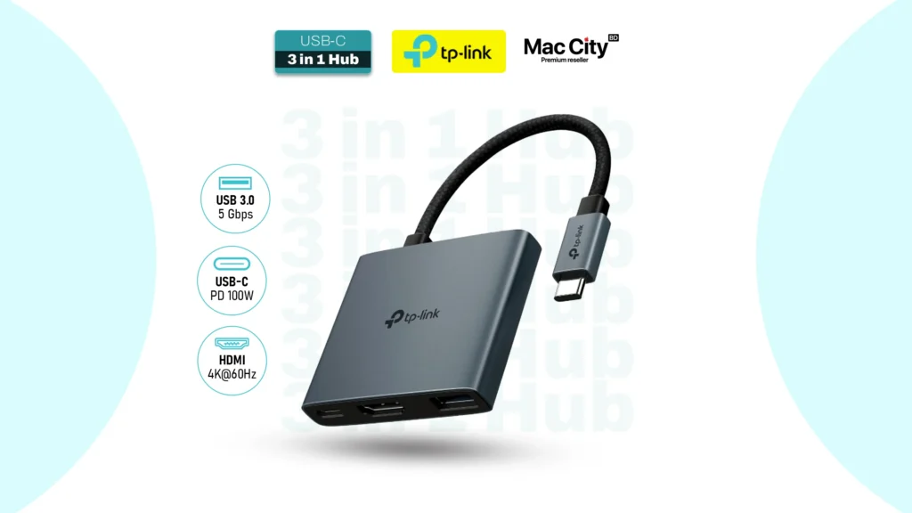 TP-Link UH3020C USB Type-C HDMI 3 in 1 Hub - MacCity BD