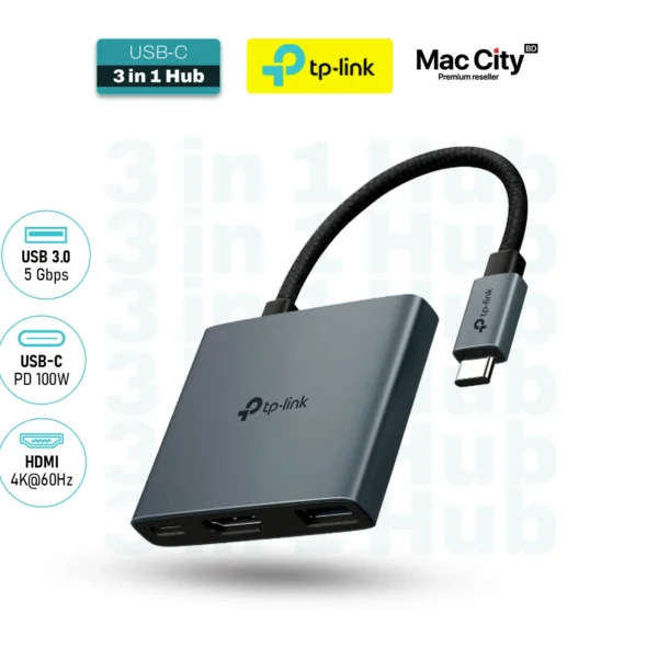 TP-Link UH3020C USB Type-C HDMI 3 in 1 Hub