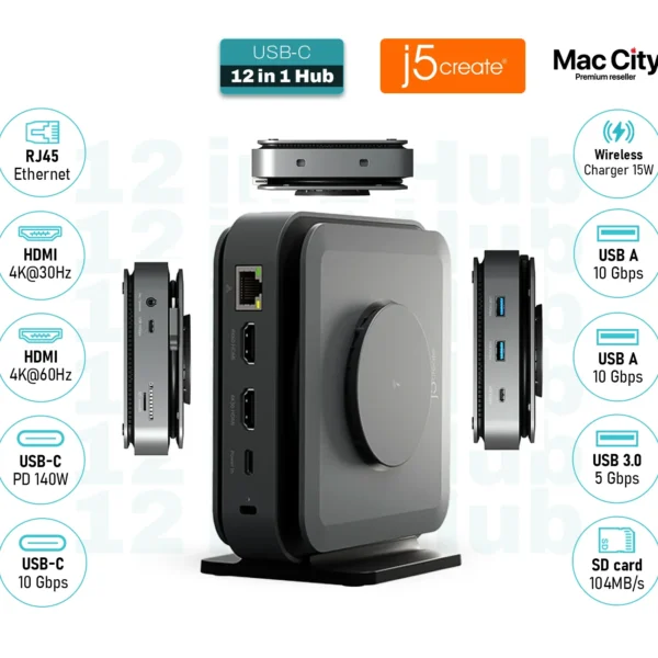 j5create JCD3199 USB-C Dock Dual 4K HDMI – j5create International