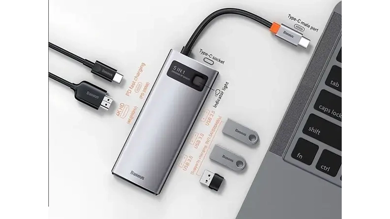 Baseus 5 in 1 Multifunctional Type-C Hub Metal Gleam Series Starjoy PRICE IN BANGLADESH maccity bd 2