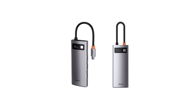 Baseus 5 in 1 Multifunctional Type-C Hub Metal Gleam Series Starjoy PRICE IN BANGLADESH maccity bd