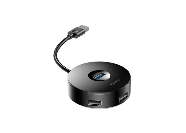 Baseus CAHUB-F01 Round Box 4 in 1 USB HUB Adapter (USB 3.0 to USB 3.0 x 1 + USB 2.0 x 3)