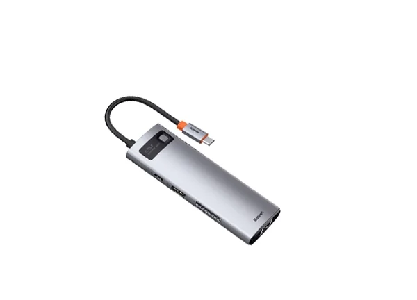 Baseus HUB Metal Gleam Series 8-in-1 Multifunctional Type-C to PD 4K HD USB3.0 Docking Station