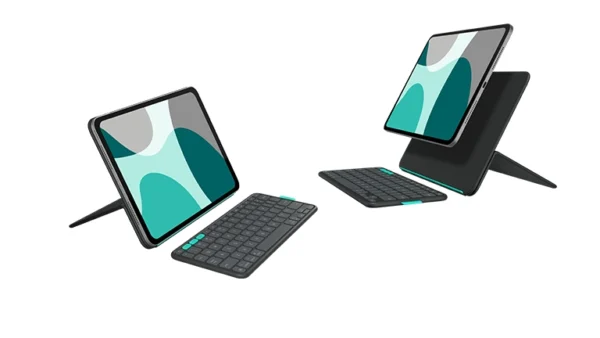 Logitech Flip Folio iPad Pro 11-inch (M4 & M5), iPad Air 11-inch (M2 & M3), iPad Air (5th gen) Graphite