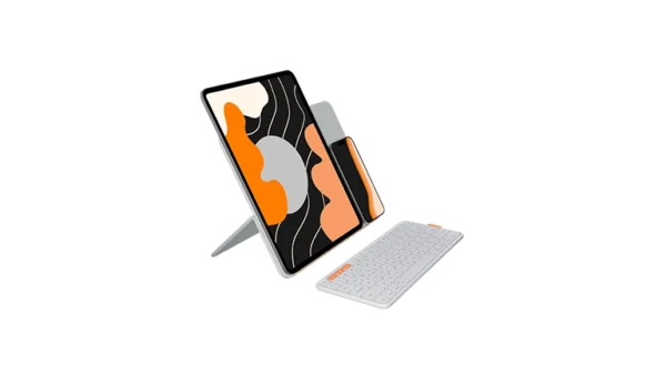 Logitech Flip Folio iPad Pro 13-inch (M4 & M5), iPad Air 13-inch (M2 & M3) Pale Grey
