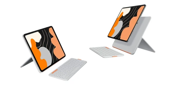 Logitech Flip Folio iPad Pro 13-inch (M4 & M5), iPad Air 13-inch (M2 & M3) Pale Grey