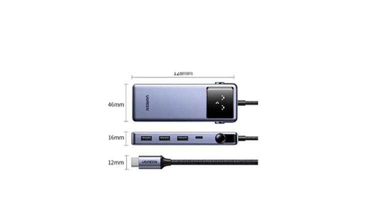 UGREEN QPai Pro 7-in-1 USB-C Hub 4K@60Hz HDMI PD100W Port (45155) maccity bd 3