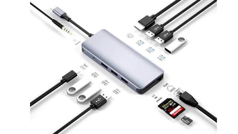 WiWU Alpha 12 in 1 Type C Hub Aluminum Alloy Multi-function macccity bd 1