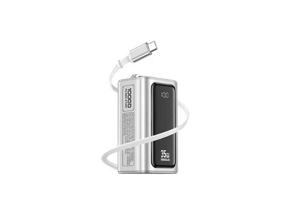 XUNDD XDPB-W007 PD 35W Power Bank with Retractable Cable - 10000mAh